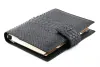 Daily Planner, python leather, black