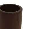 Round pen holder, deer leather, H 10 cm, D 7.5 cm, mocha - 2