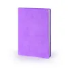 Notebook A5, leather, Brushed Violet, ruled
