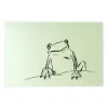 Black Frog Greeting Card – Pearlescent Green