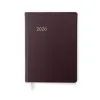 Edition T daily calendar 2026 faux leather TeBeskin bordeaux