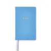 Weekly Planner 8-Days-a-Week 2027 - Week on 2 Pages - Leather - Racing Blue - 8.5 x 14 cm - 2