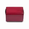 Dice Game with 2 Dice in Leather Box, red