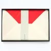 25 Diplomat envelopes, Smooth Ivory, red silk lining