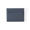 Card Wallet, 6 cc, Kollektion  1977, leather, flat, blue - 3