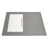 Desk Pad, leather, 60 x 40 cm, grey