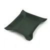 Valet tray square, deer leather, 15 x 15 cm, dark green - 3