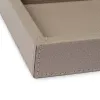 Leather tray, boar leather, 24 x 12 cm, taupe - 2