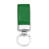 Key Ring, alligator leather, green