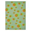 Wrapping paper Eclipse green/orange/mint 50 x 70 cm, 3 sheets
