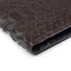 Wallet with Coin Pocket, python leather, wide, brown - 5