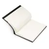 Book cover for DIN A4 books, smooth leather, black - 4