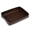 Desk Organiser Tray Stitch, A4, leather, dark brown - 4