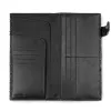 Travel wallet, python leather, black - 4
