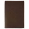 Book cover for DIN A4 books, leather, dark brown