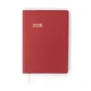 Edition 16 weekly calendar 2026 faux leather TeBeskin ruby red
