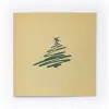Christmas card fir tree drawing green