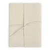 Notebook with Cover, 96 pages, leather, A4, cream