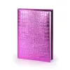 Book cover for DIN A4 books, leather, Wild Pink