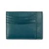 Card holder flat, 8 cc, nappa leather, petrol