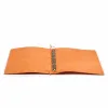Ring Binder, A4, 4-ring mechanism, leather, orange - 4