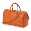 Travel bag Adri, leather, orange - 3