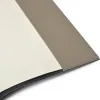Book cover for DIN A4 books, smooth leather, taupe - 2