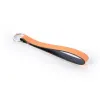 Key ring, leather, neon orange