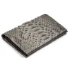 Wallet Double with Coin Pocket, python leather, grey - 3