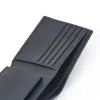 Wallet with coin pocket Adri, leather, dark blue - 3