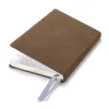 Weekly Planner 8-Days-a-Week 2027 - Week on 2 Pages - Leather - Tabak - 8.5 x 14 cm - 5