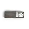 Dice Game with 2 Dice in Leather Box, grey