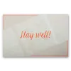 Greeting card Stay well! pure  sand