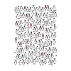 Wrapping paper xmas penguins 50 x 70 cm, 3 sheets