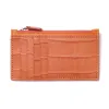 Card Holder with Key Ring, Alligator Leather