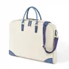 Dress Carrier Porto Cervo, leather/blue canvas - 2
