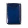 Business Card Holder, leather, 6.5x10 cm, dark blue