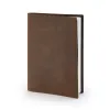 Book cover for DIN A4 books, leather, tobacco