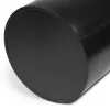 Round wastepaper bin, leather, H 30 cm, D 24 cm, black - 2