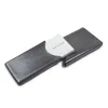 Business Card Holder, leather, 6.5x10 cm, grey - 2