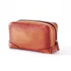 Toiletry Bag Porto Cervo, leather, orange