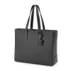 Business Shopper Tote Bag – Black Leather