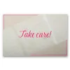 Greeting card Take Care! pure  sand