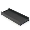 Pen tray, Design Stéphane Parmentier, leather, dark grey - 3