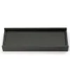 Pen tray, Design Stéphane Parmentier, leather, dark grey - 2
