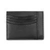 Card Wallet, 8 cc, nappa leather, flat, black