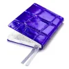 Weekly Planner 8-Days-a-Week 2027 - Week on 2 Pages - Leather - Violet - 8.5 x 14 cm - 4