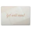 Greeting card Get well soon! pure sand