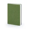 Notebook A5, leather, Moss, ruled