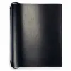 Ring Binder, A4, 4-ring mechanism, leather, black